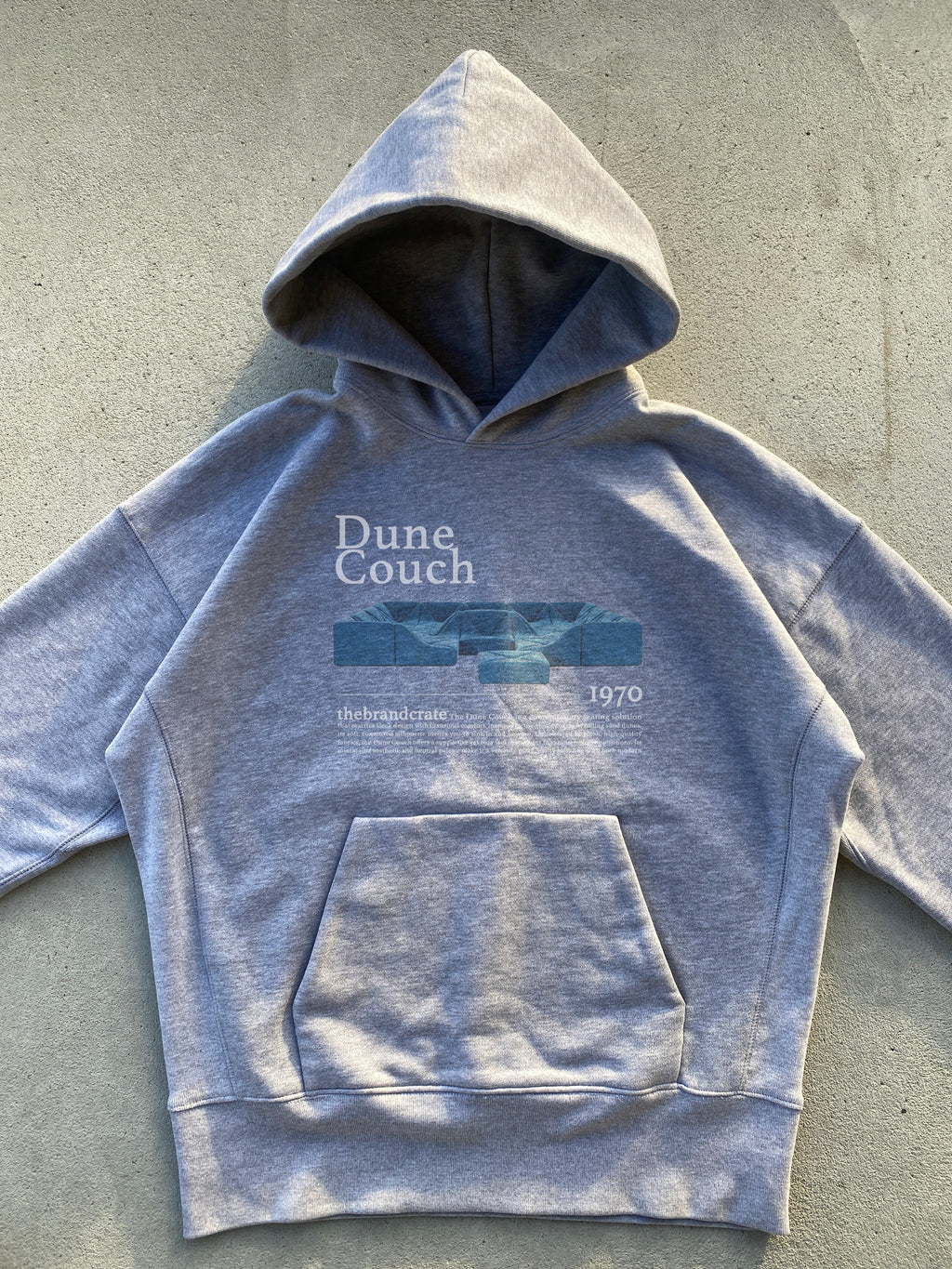 blue couch hoodie