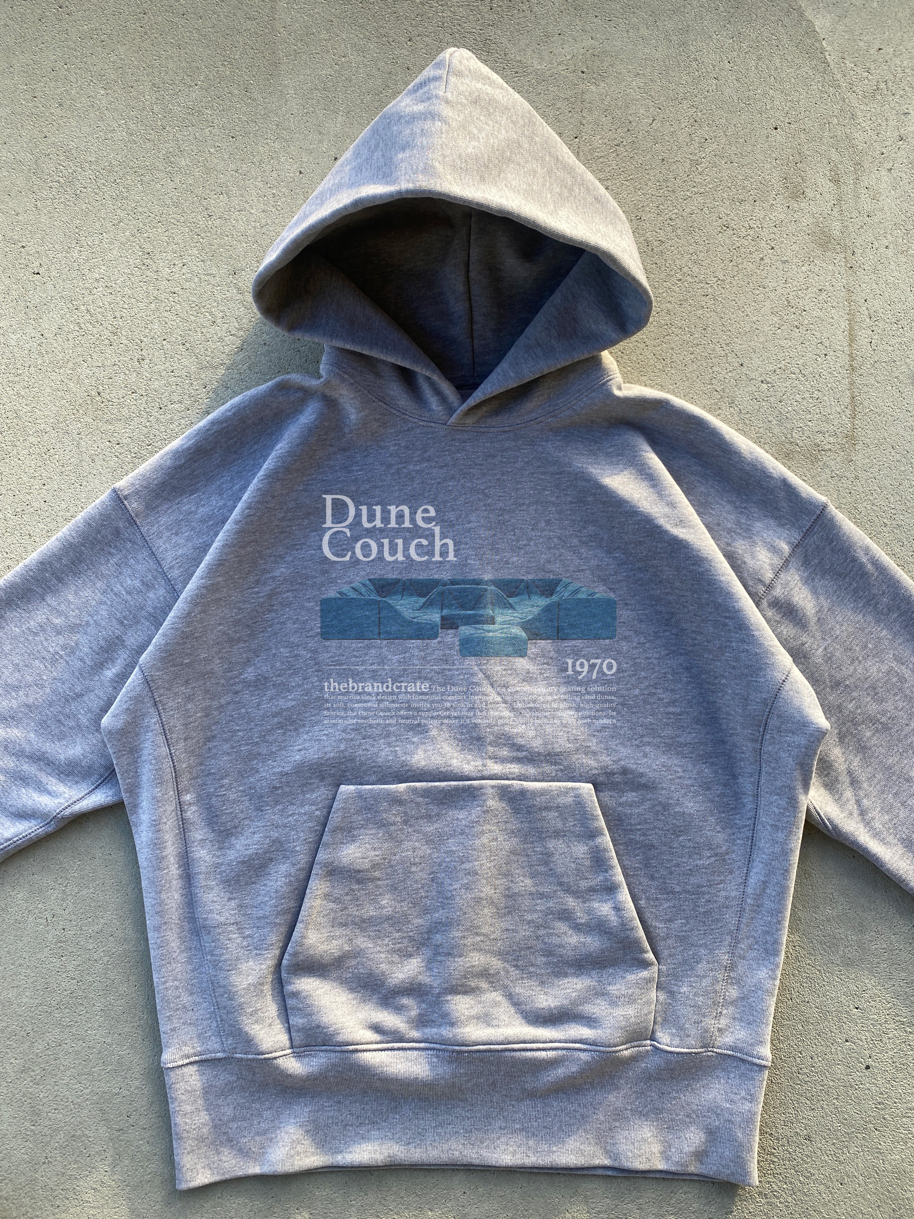 blue couch hoodie