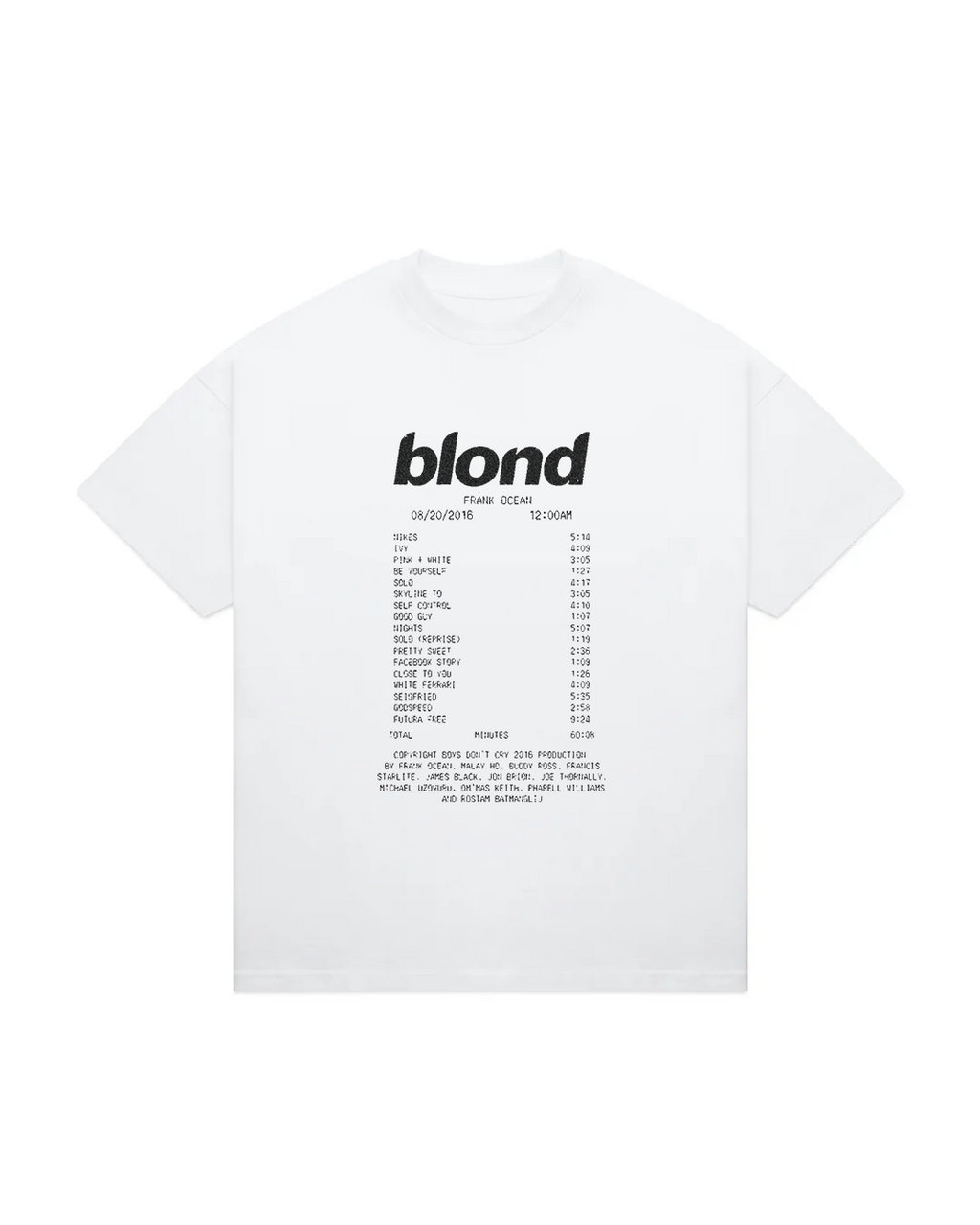 blond track tee