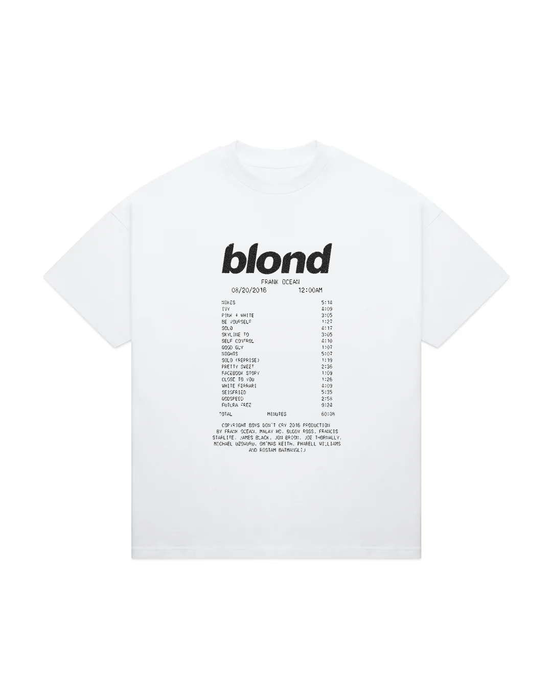 blond track tee