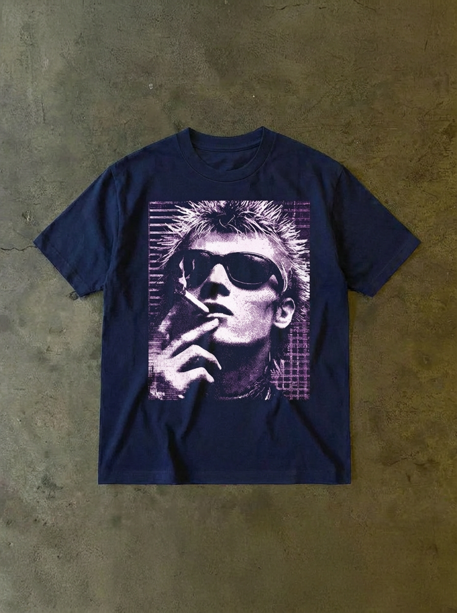 smokn navy tee