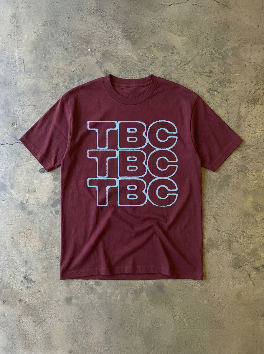 tbc maroon tee