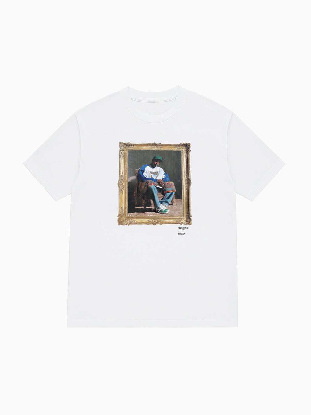 portrait white tee