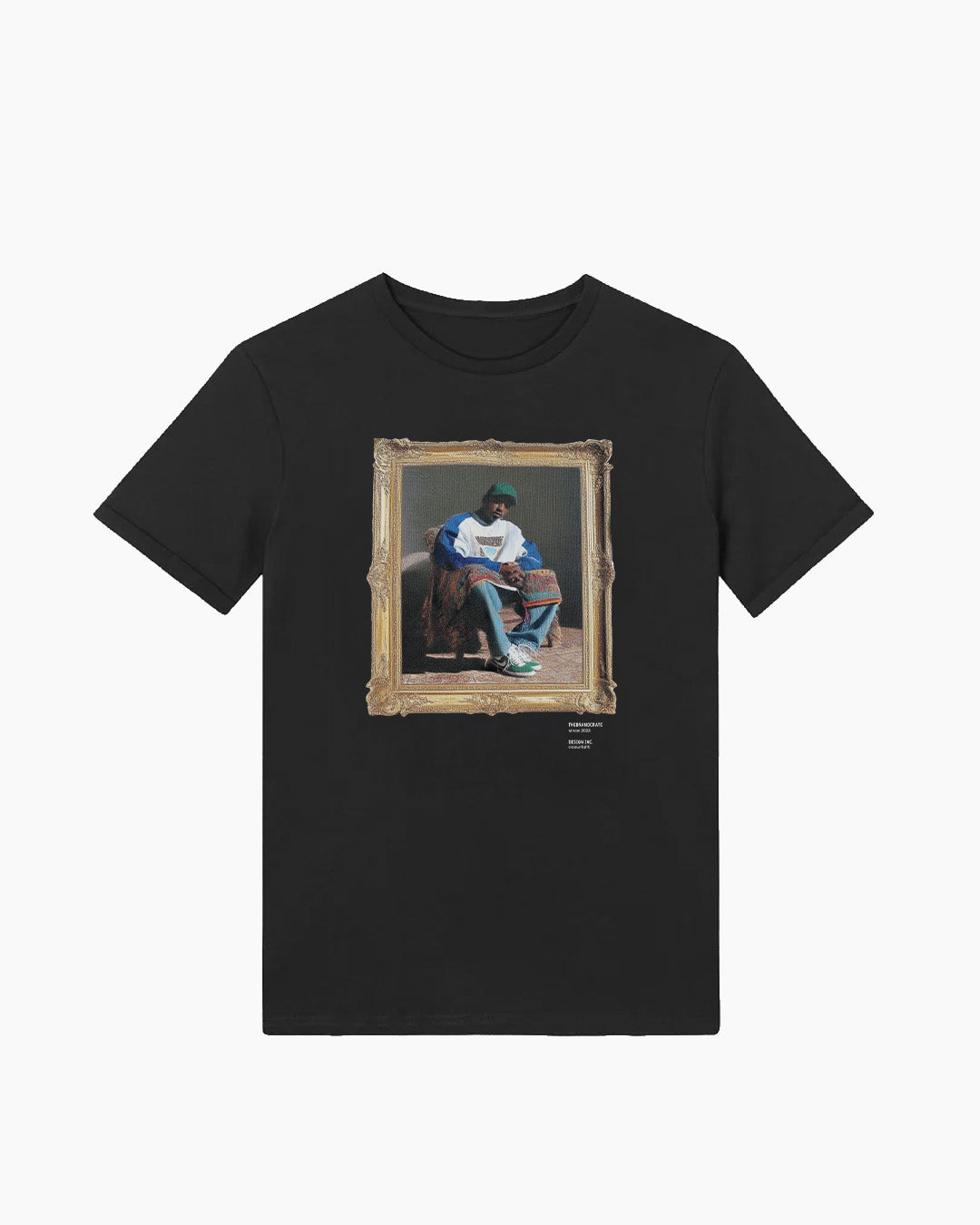 portrait black tee