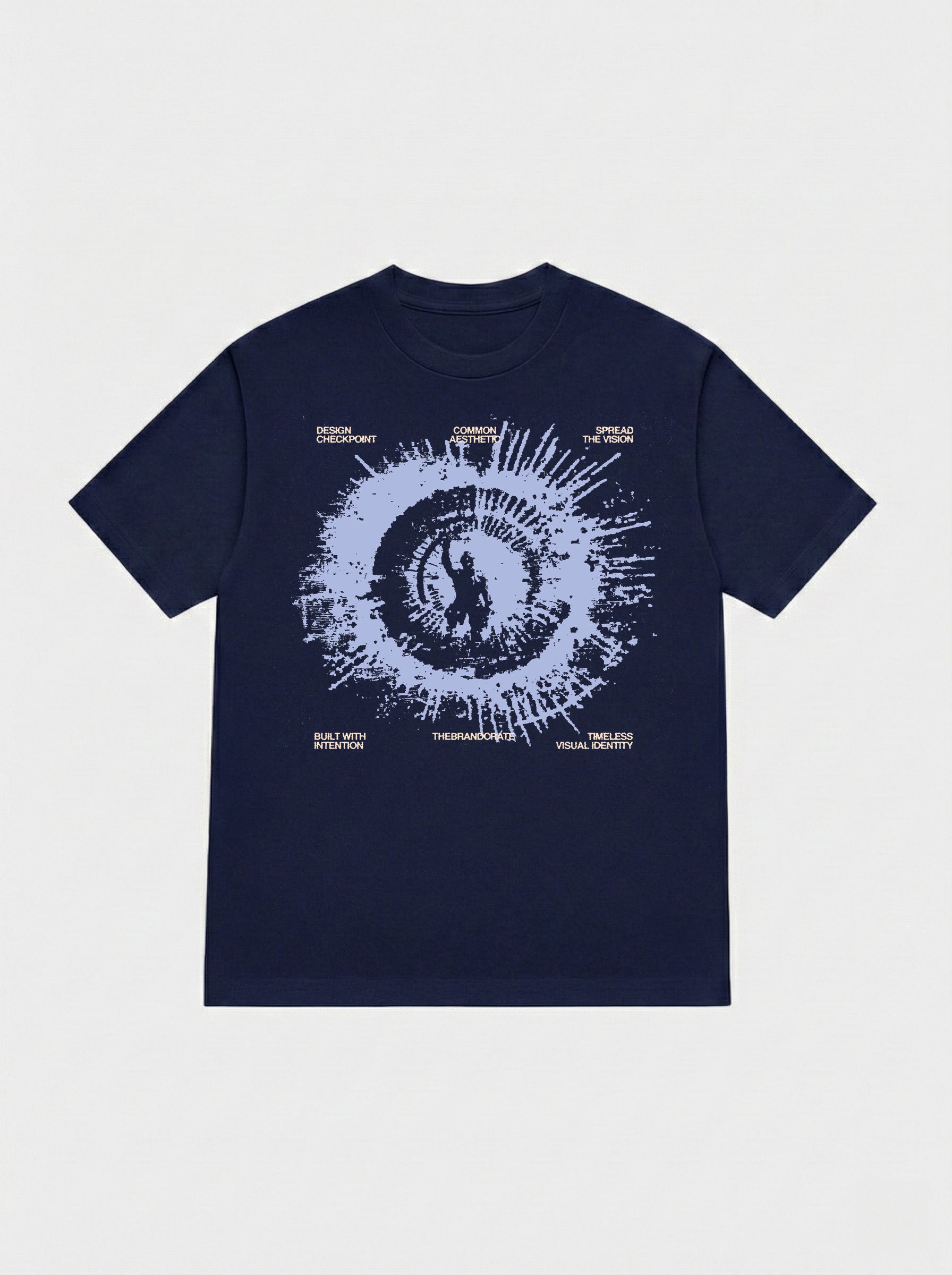 explosion navy tee