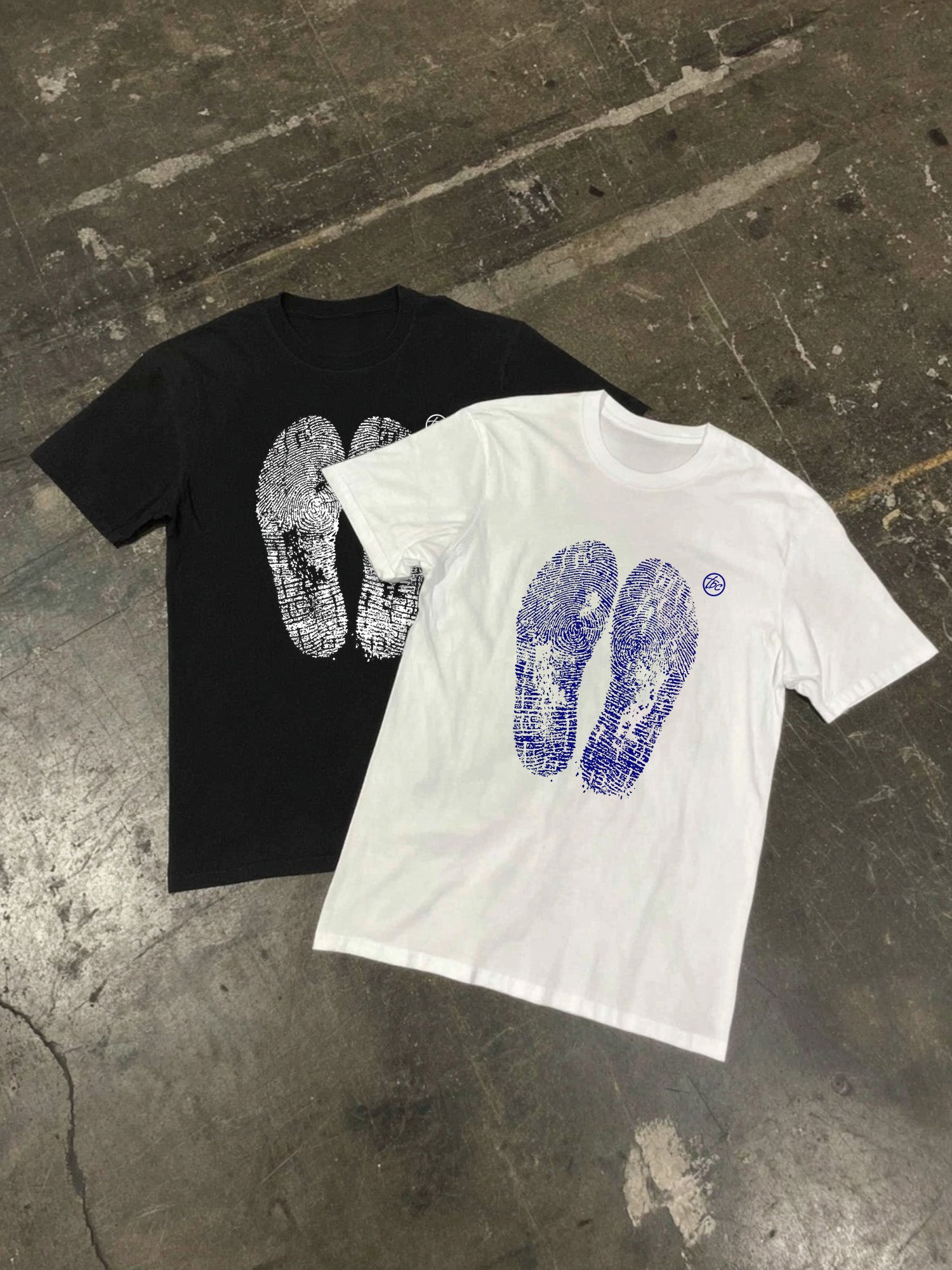 footprint white tee