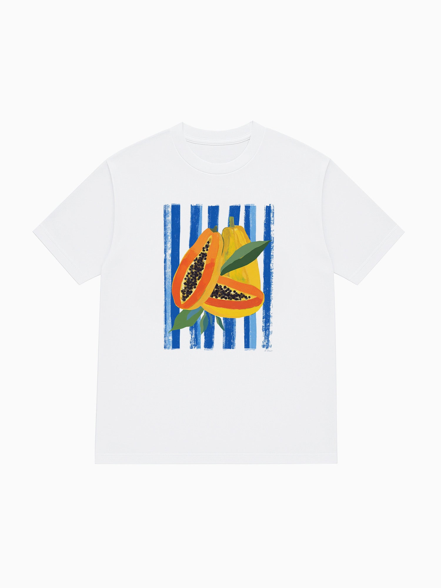 papaya stripes tee
